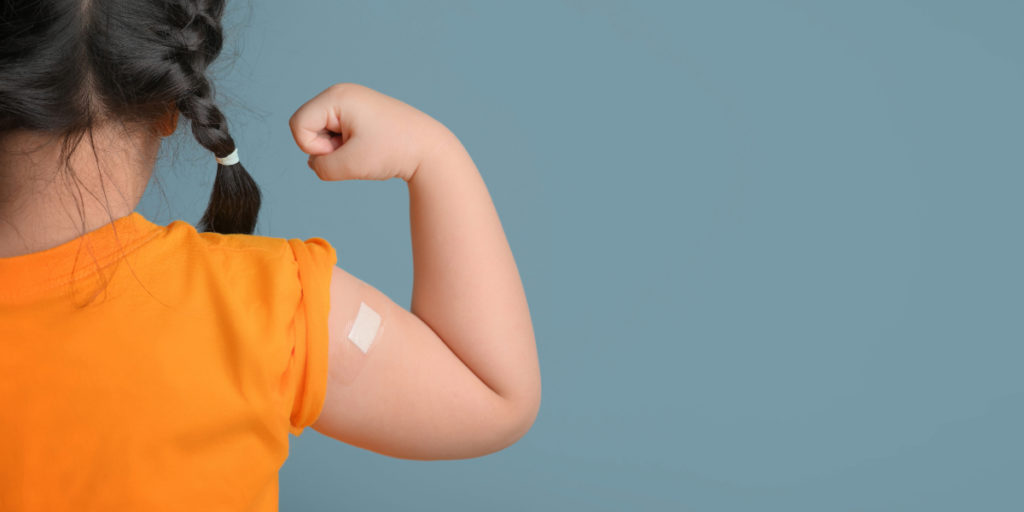 年長さんの予防接種